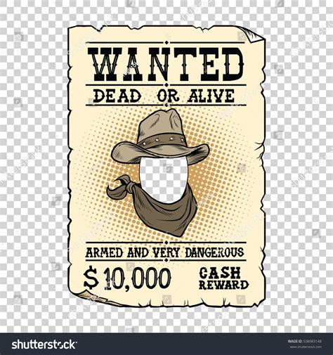 Western Wanted Poster Vector