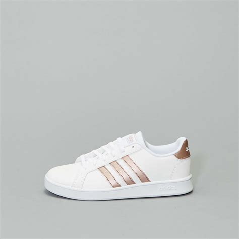 Baskets Adidas Grand Court K Fille Adolescente Blanc Kiabi