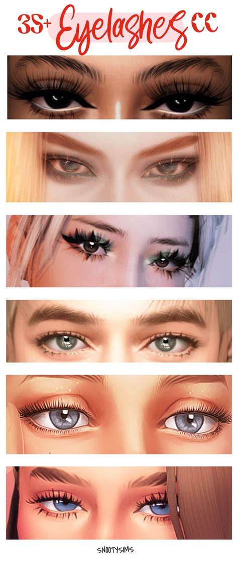 35 Hottest Eyelashes CC For The Sims 4 Male Female Sims Sims Sims