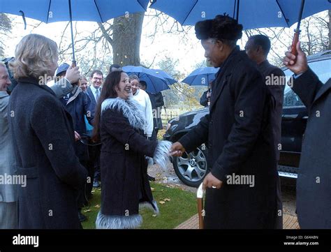 Nelson Mandela - Diana's grave Stock Photo - Alamy