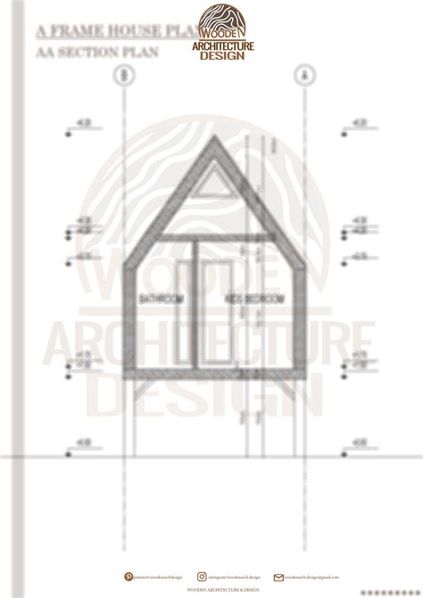 Modern A Frame Cabin House Plans 2 Bedroom 1 Bathroom House - Etsy