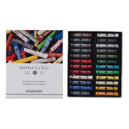 Boîte de 24 pastels tendres à lécu Sennelier