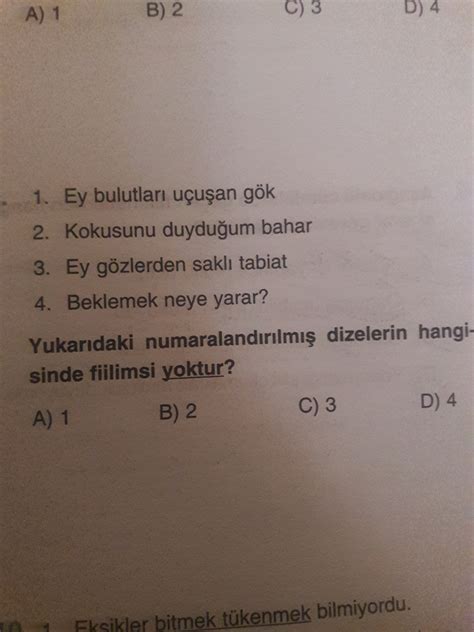 8 Sinif Turkce Cok Acil Fiilimsiler Eodev