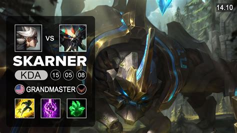 Skarner Vs Camille Top Na Challenger Patch 1410 Season 14 Youtube