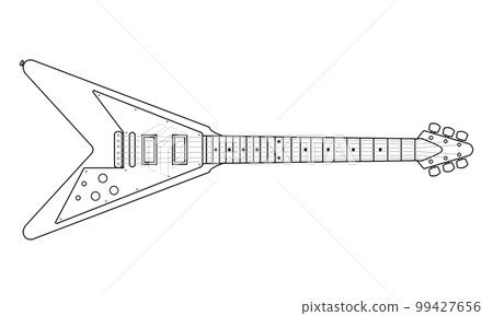 How To Draw An Electric Guitar