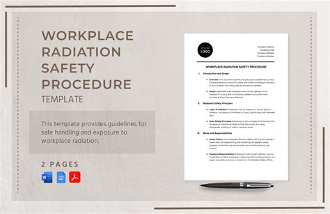 Workplace Radiation Safety Procedure Template In Word PDF Google Docs