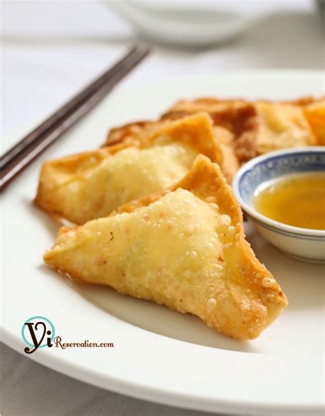 Crab Rangoon Recipe Cheese Wonton 炸蟹角 Yi Reservation