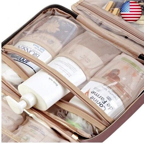 Nishel Travel Toiletry Bag For Women Portable Hanging Organizer For