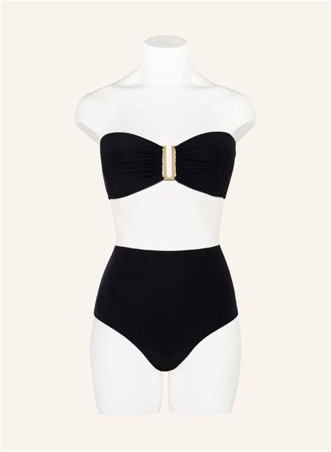 Jets Australia Bandeau Bikini Top Jetset In Schwarz