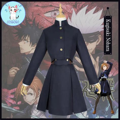 Costume De Cosplay Anime Jujutsu Kaisen Kukisaki Nobara Uniforme Haut