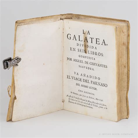 La Galatea Bound Together With Viage Del Parnaso By Cervantes