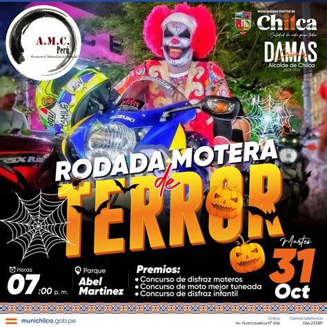 MUNICIPALIDAD DE CHILCA Y MOTOCICLISTAS ANUNCIAN RODADA POR HALLOWEEN