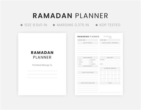 Planificador Diario De Ramad N Imprimible D As Mejor Plantilla De