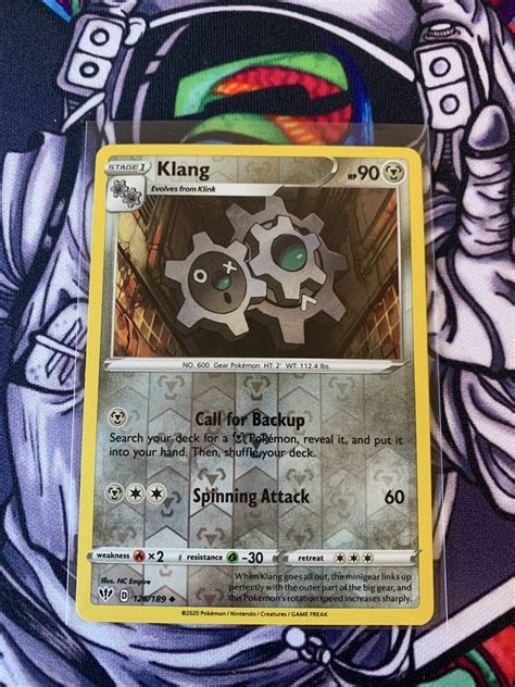 Pokemon SWSH Darkness Ablaze Klang 126 189 Uncommon Reverse Holo NM