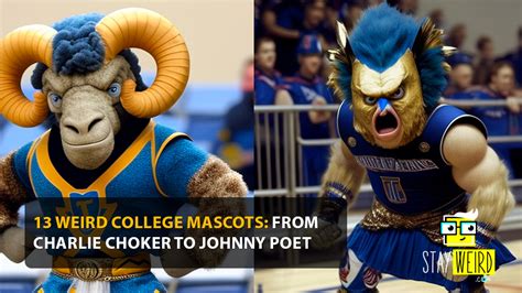 13 Weird College Mascots: From Charlie Choker To Johnny Poet - Stay Weird