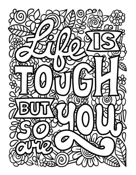 Motivate Yourself With Free Printable Motivational Coloring Pages