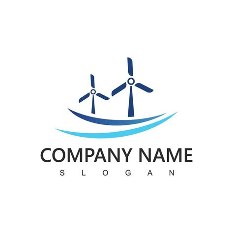 Wind Power Logo Renewable Energy Concept Wind Turbine Icon 24202664