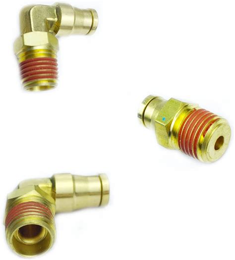 TL TOOLEGIN DOT Brass Push To Connect Fittings 1 4 Air Brake Union Air