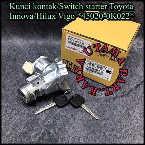 Jual Kunci Kontak Switch Starter Innova Hilux Vigo 45020 0K022 Shopee