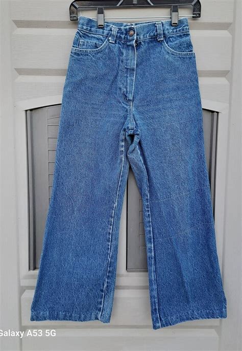Kids...Vintage 70's bellbottom flare denim jeans. k… - Gem