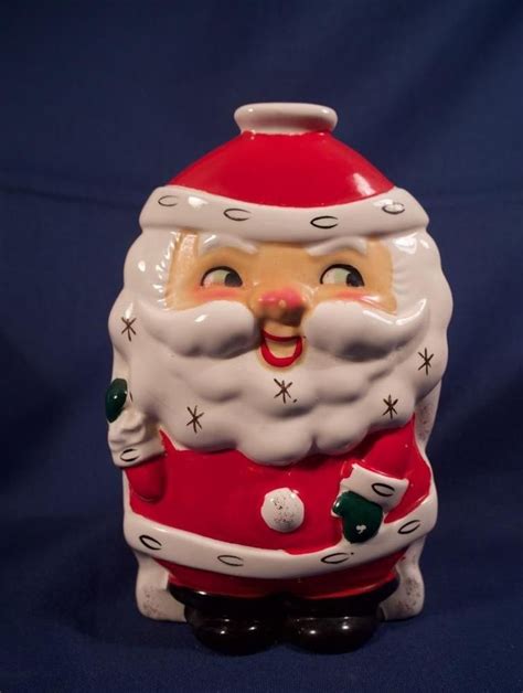 Vintage 1961 Holt Howard Ceramic Santa Claus Pottery Planter