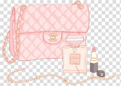 Pink Chanel Bag Illustration Transparent Background Png Clipart Hiclipart