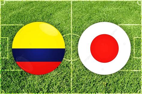 Illustration For Football Match Colombia Vs Japan Colombia Vs Japan