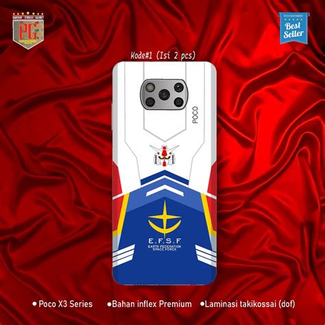 Jual Garskin Skin POCO X3 PRO NFC Sticker Gadget Motif Gundam ELSF Isi