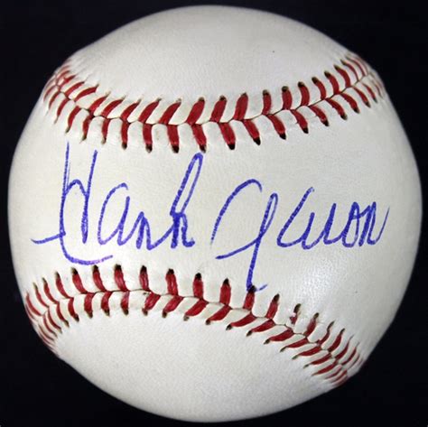 Lot Detail Hank Aaron Tough Single Signed Vintage ONL Giles Baseball