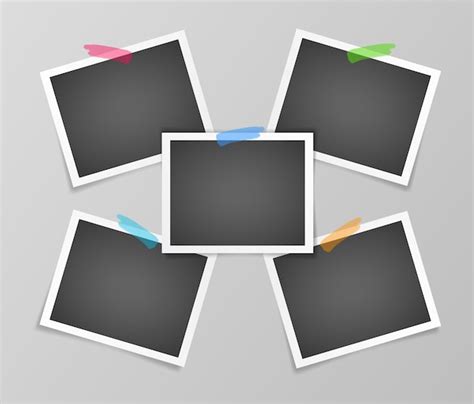 Colagem De Fotograma Vector Template Foto Realista Quadro De Imagem