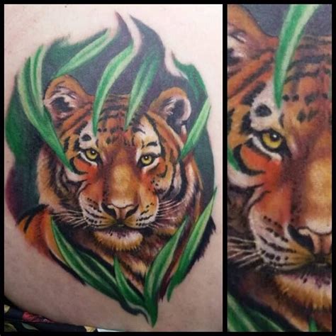 Color, Orange Tiger Tattoo | Tiger tattoo small, Tiger tattoo images, Tiger tattoo