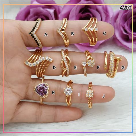 Jual Cincin Xuping Cincin Dewasa Mata Ungu Mewah Perhiasan Lapis Emas