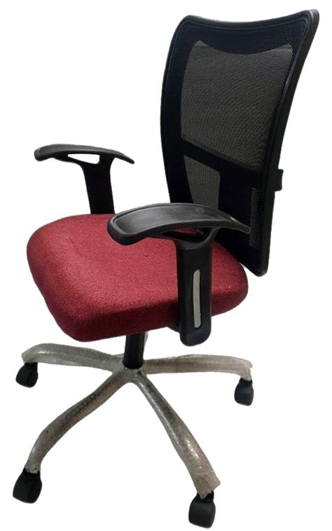 Plastic Fabric Mesh Executive Chair Black And Maroon At Rs In Indore