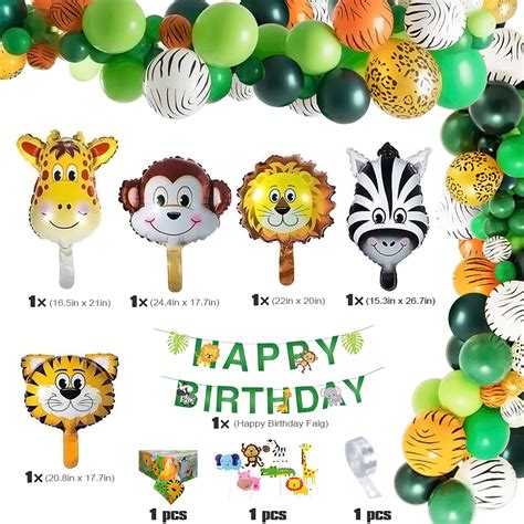 Buy Safari Birthday Decorations 58PC Wild Jungle Theme Party Supply