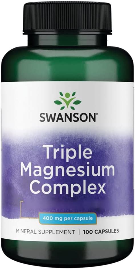 Swanson Triple Magnesium Complex With Mg Magnesium Per Capsule