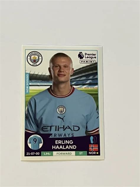 Erling Haaland Top Finisher Panini Adrenalyn Xl Premier