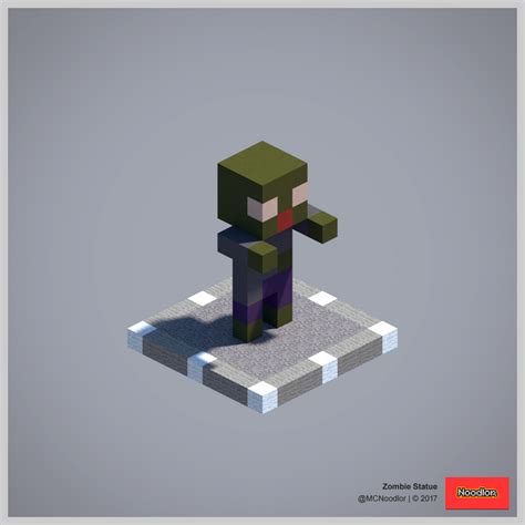 minecraft zombie statue
