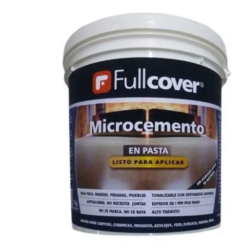 Microcemento Pasta Tonalizable M Con Sellador Y Laca