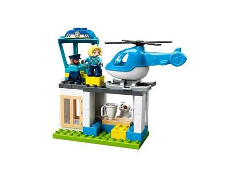 LEGO 10959 DUPLO Polizeistation Mit Hubschrauber 2 Polizisten Push