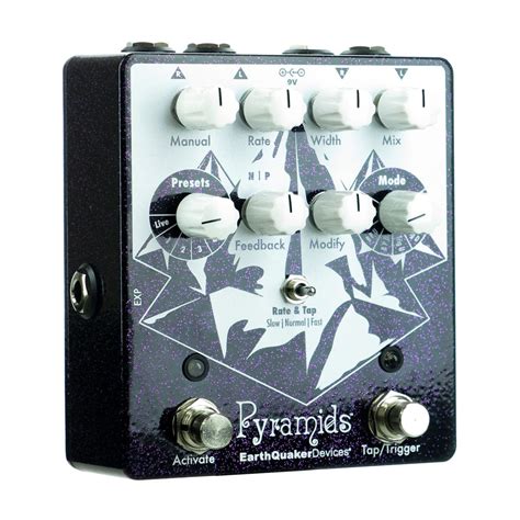 Earthquaker Devices Pyramids Stereo Flanger Purple Sparkle Gear Hero