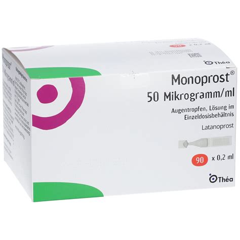 MONOPROST 50 Mikrogramm Ml Augentr In Einzeldosen 90x0 2 Ml Mit Dem E