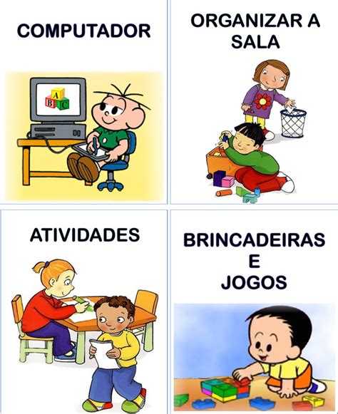 Imagens De Rotina Escolar Para Imprimir Edukita