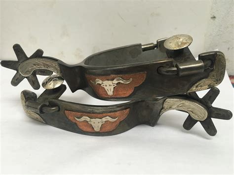 Hostetler Mounted Spurs Wlonghorn