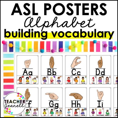 ASL Posters, ASL Alphabet Posters, American Sign Language Posters, ASL ...