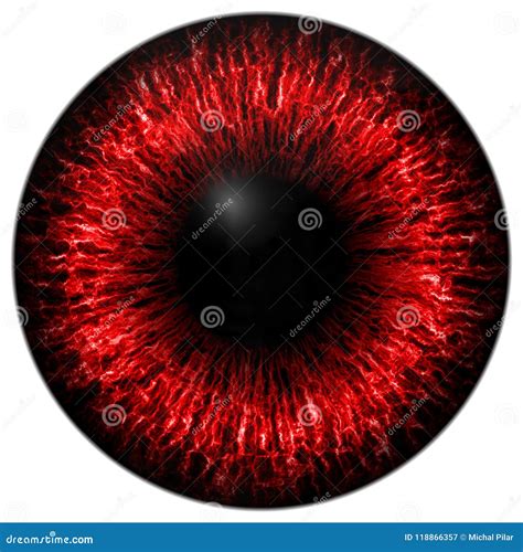 Texture Red Eye 3d With White Lines Stock Image Image Of Optic