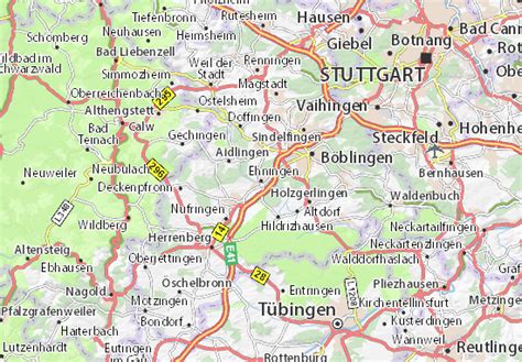 MICHELIN Ehningen map - ViaMichelin