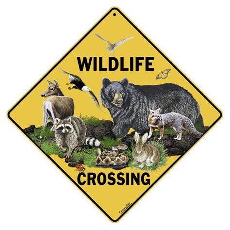 Wildlife Crossing Sign