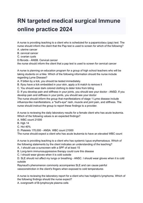 Rn Targeted Medical Surgical Renal And Urinary Online Practice 2019 13