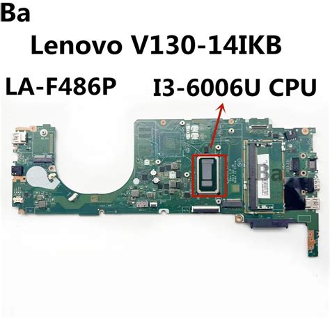 For Lenovo V Ikb Laptop Motherboard La F P With I U Cpu Ram