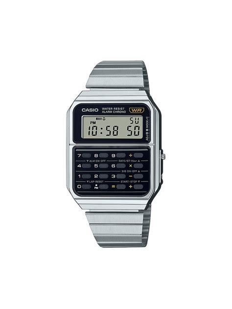 Casio Montre Vintage Edgy CA 500WE 1AEF Argent Modivo Fr